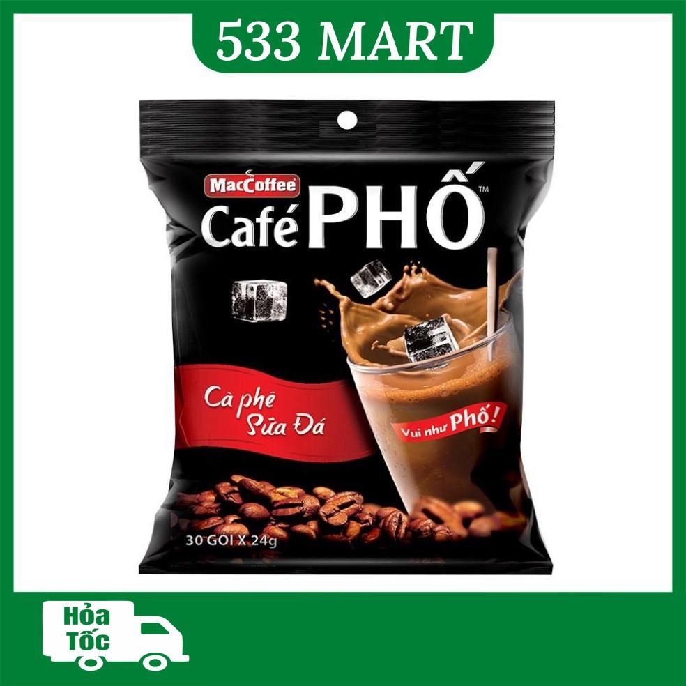Cafe PHỐ Sữa đá bịch 720g (30 gói x 24g)