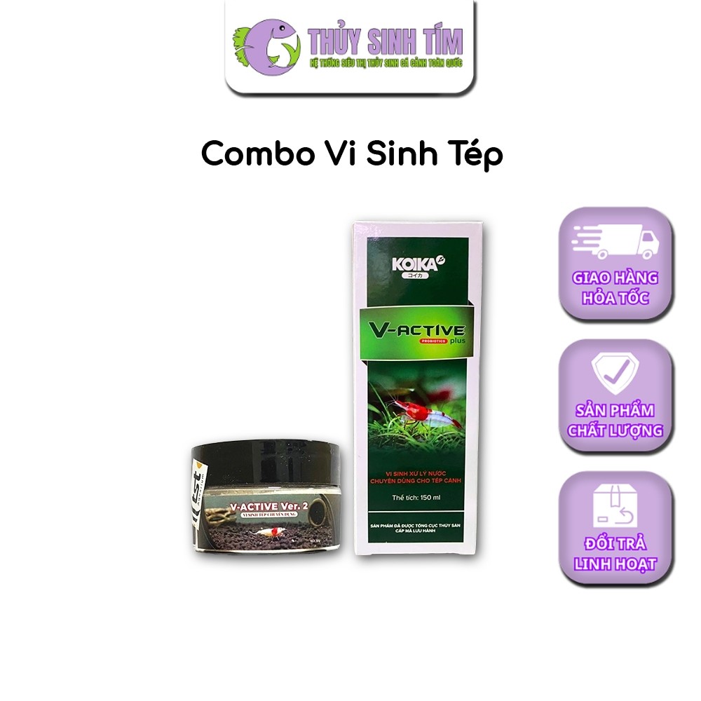 Combo Vi Sinh Tép V-Active Ver.2 và V-Active Plus
