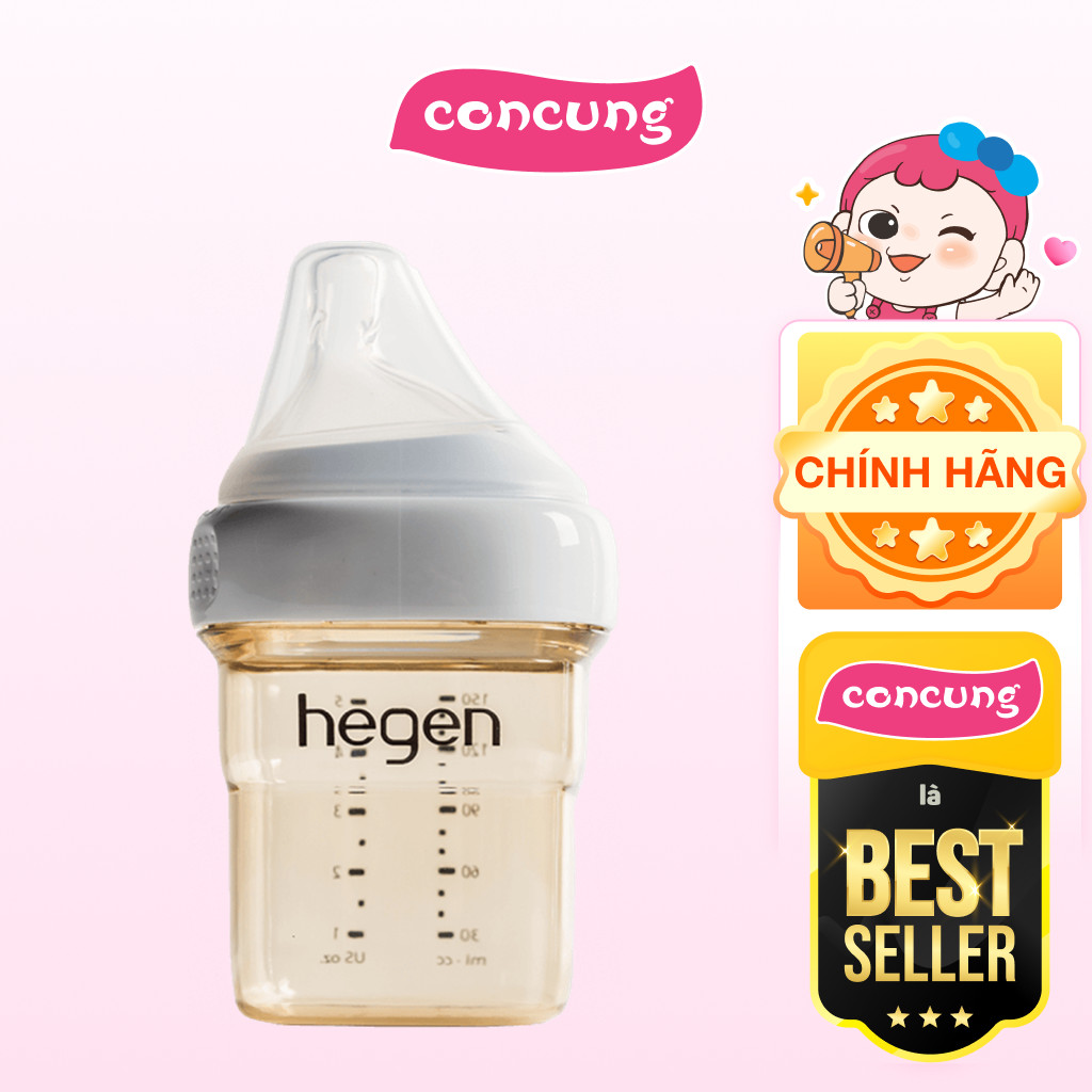 Bình sữa cao cấp PPSU Hegen 150ml (1-3M)