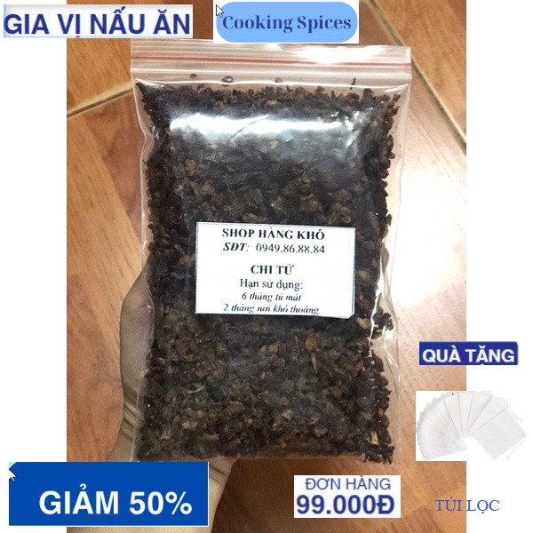 100gr Chi tử (quả cây dành dành)