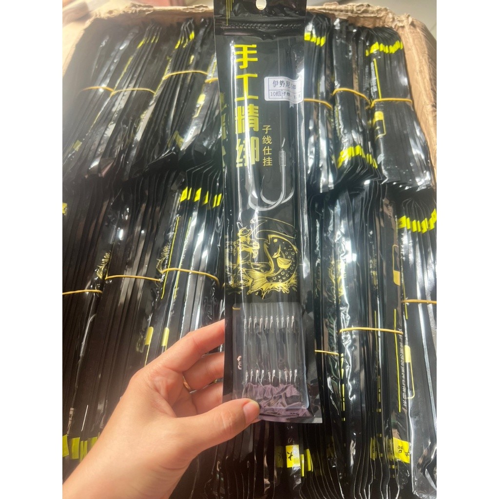 [Vỉ 10c] Thẻo đôi buộc sẵn - Thẻo đôi chuyên câu đơn câu đài đủ size - Thẻo túi bóng đủ size