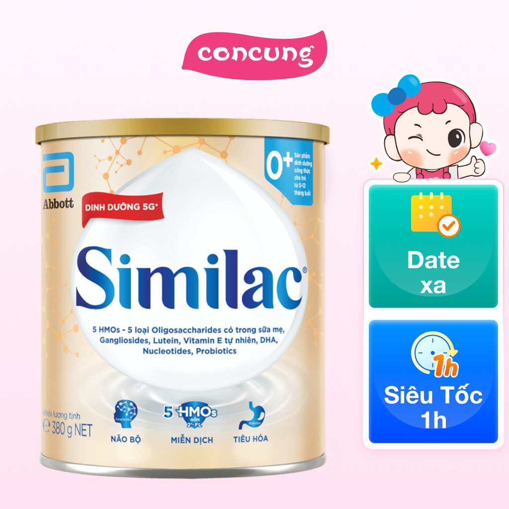 Sữa Similac Số 1 (0-6 tháng) 380g ( Giao bao bì ngẫu nhiên)