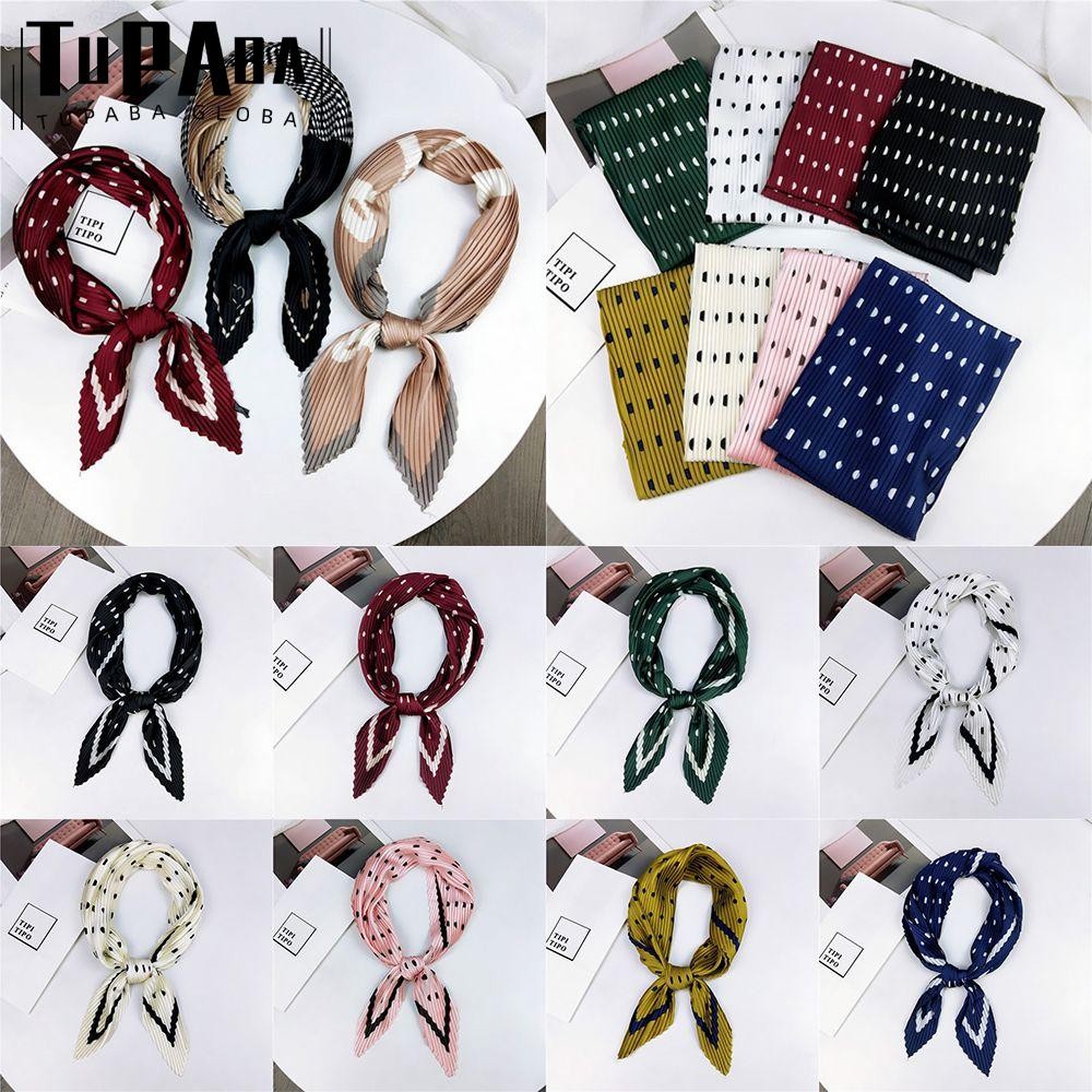 TUPABA  Khăn lụa quấn cổ phong cách retro