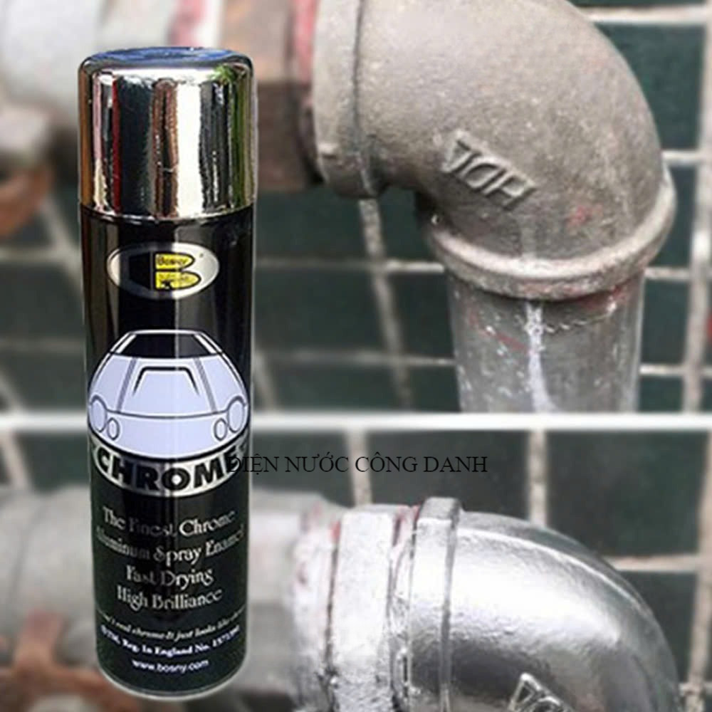 sơn xịt chrome mạ crom BOSNY chính hãng