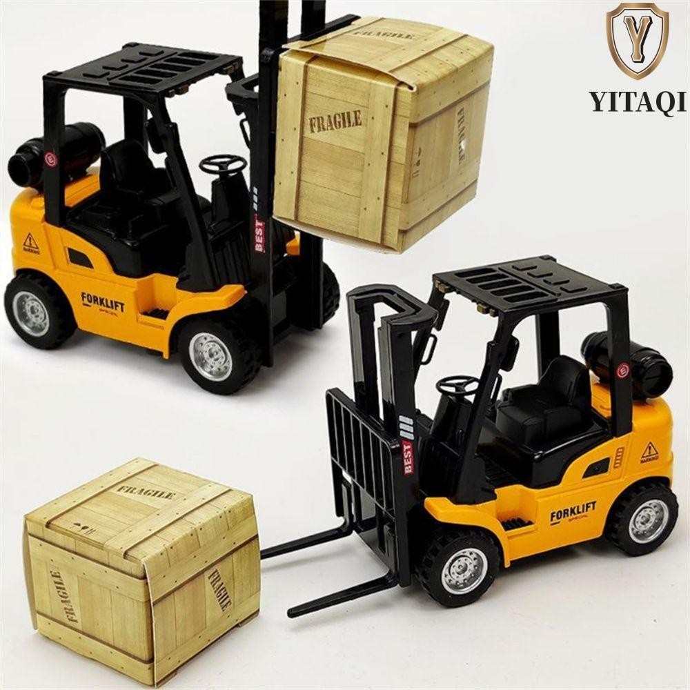 Yitaqi Xe Nâng Ma Sát Đồ Chơi Quà Tặng Mini Cho Bé Trai Tập Đi Trẻ Em Mẫu Xe Cổ Điển Xe Xây Dựng
