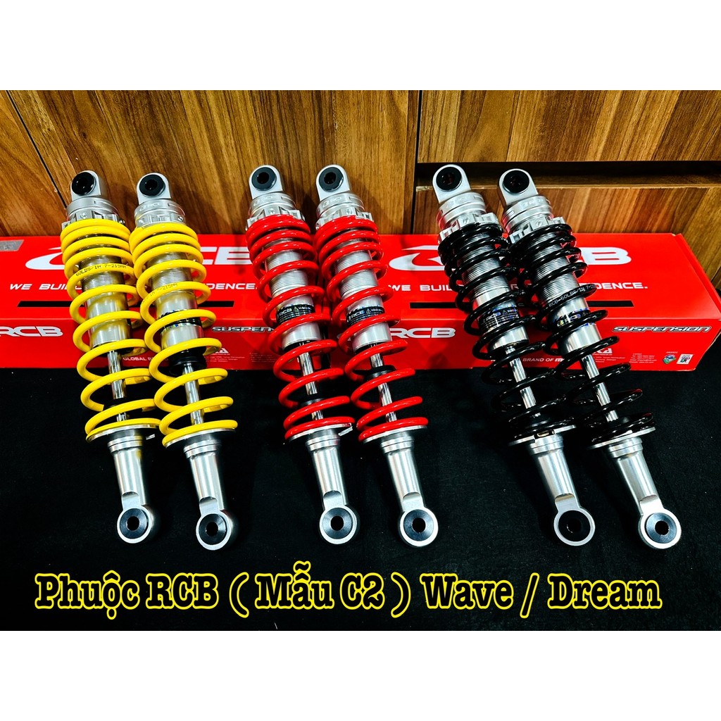 Phuộc Sau RCB Dành Cho Wave / Dream / Future / Cub / PG1 ( Mẫu C2 / Size : 335MM ) Hàng Chính Hãng RCB >>>>