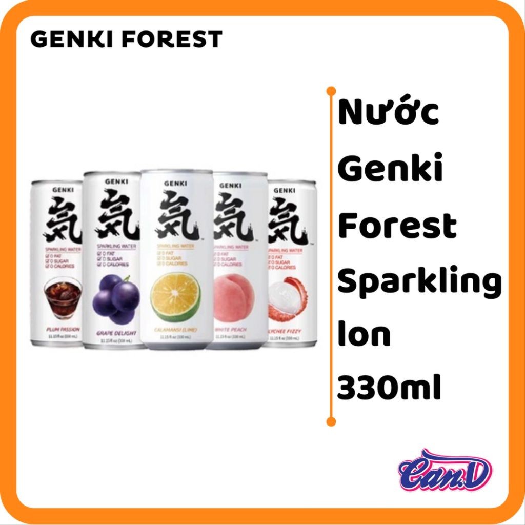 Nước Genki Forest Sparkling lon 330ml