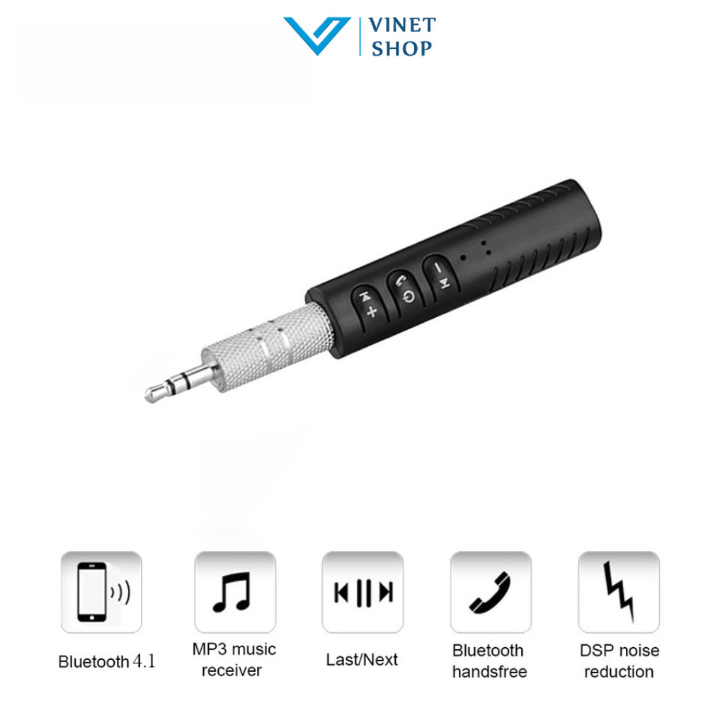 Adapter bluetooth receiver 4.1 rảnh tay -dc2407