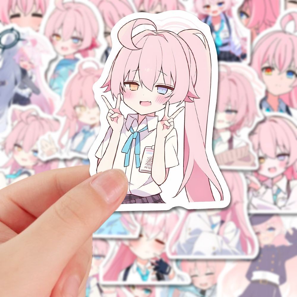 114 tờ!! Blue Archive Dễ Thương Takanashi Hoshino Dán Trang Trí Máy Tính Để Bàn Dán Chống Thấm Nước