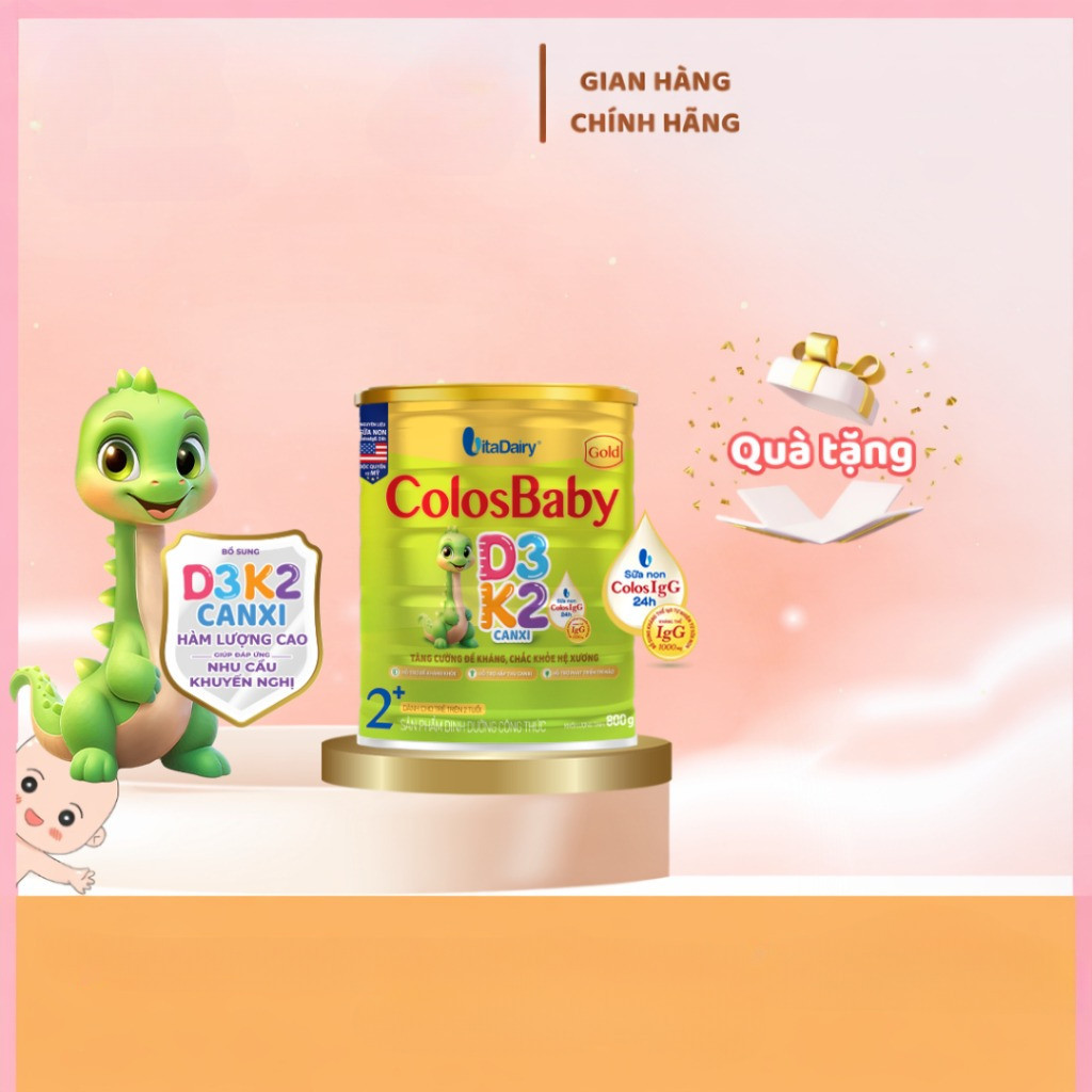 Sữa bột ColosBaby D3K2 0+,1+,2+ lon 800gr ( DATE MỚI NHẤT-B)
