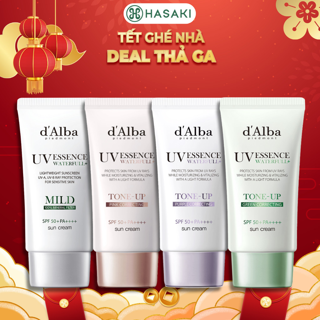 [DAILY] Kem Chống Nắng d'Alba Vật Lý Dịu Nhẹ Da Nhạy Cảm Nâng Tông Sáng Hồng Hiệu Chỉnh Sắc Da 50ml Hasaki