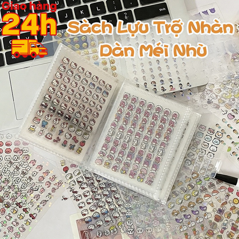 🚚(giao Hàng 24h) Sticker dễ thương mini ,hình dán trang trí thiệp - sổ tay - trang trí ốp điện thoại xinh