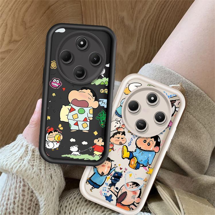 Ốp Lưng Cho Redmi 14C POCO C75 Phim Hoạt Hình Dễ Thương Crayon Shin-chan Cặp Đôi Mềm TPU Chống Sốc Vỏ Điện Thoại Silicon