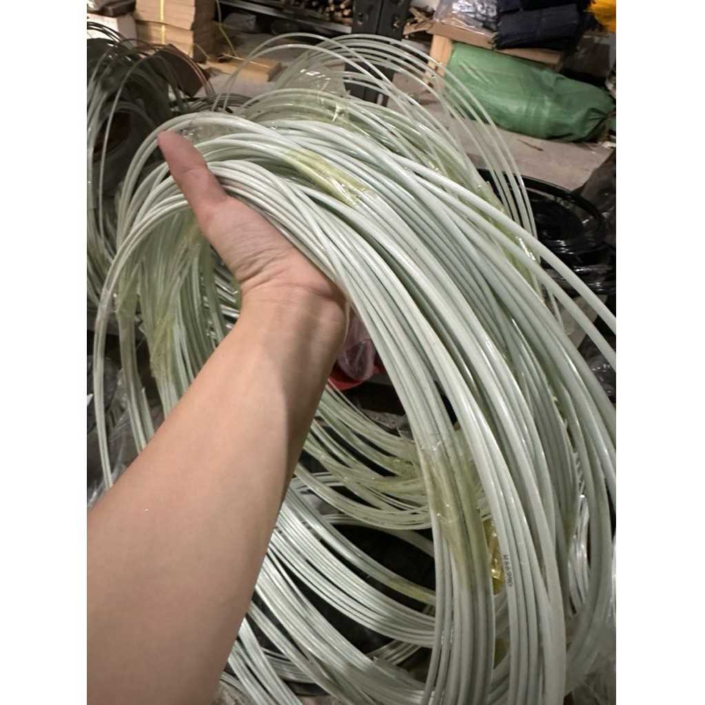 Combo 10m nan cáp quang làm diều, làm đồ thủ công, làm lồng chim đủ kích cỡ - nan cáp quang nhựa trắng