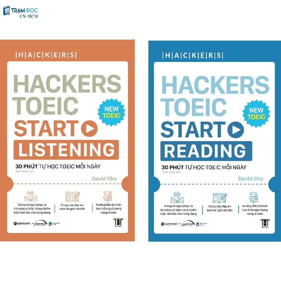 Sách - Hackers TOEIC Start Listening + Start Reading ( 2 cuốn )