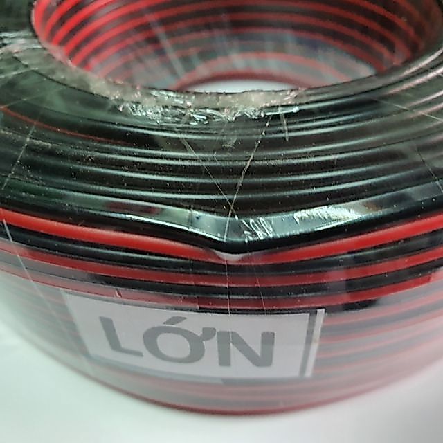 Cuộn dây điện đôi đỏ đen lớn (60m)