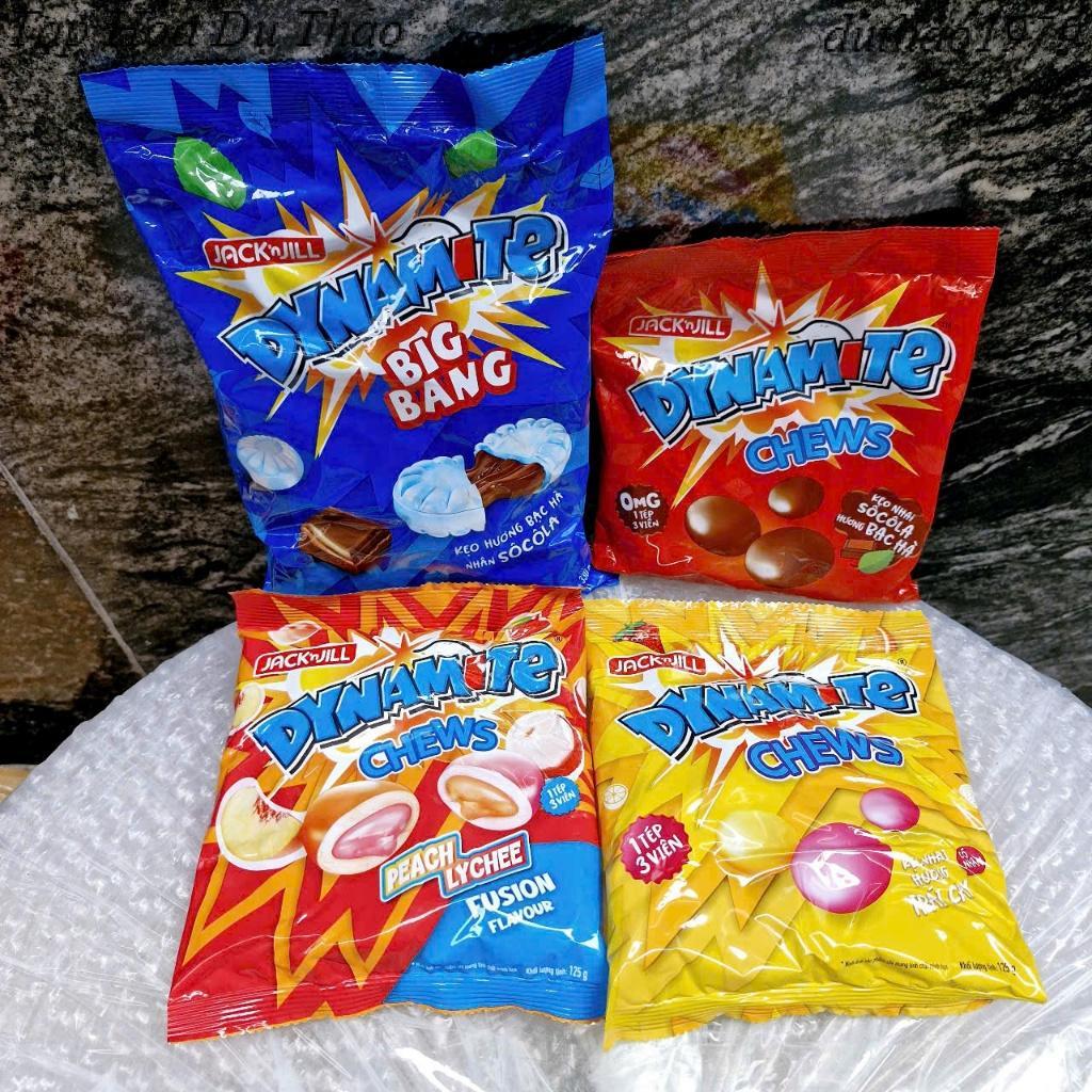 Kẹo Nhai Socola 3 Viên Dynamite, Kẹo Bạc Hà Nhân Socola Big Bang Bịch 1kg/112.5g/308g