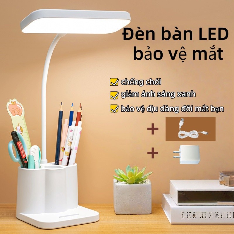 Đèn bàn LED đa năng bảo vệ mắt, ba chế độ chiếu sáng，Dùng cho gia đình hoặc ký túc xá