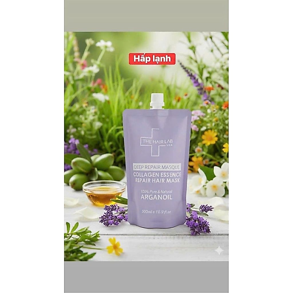 hấp dầu lạnh phục hồi tóc 500ml
