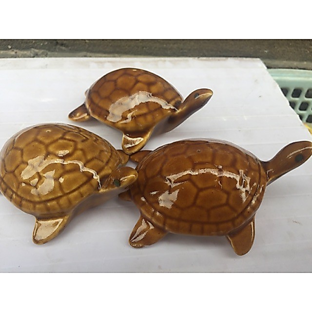 Rùa sứ trang trí bể cá, decor trang trí tiểu cảnh sân vườn gốm sứ Bát Tràng cực xinh yêu