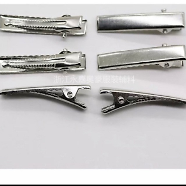Phôi kẹp tóc mỏ vịt trơn combo 5cai