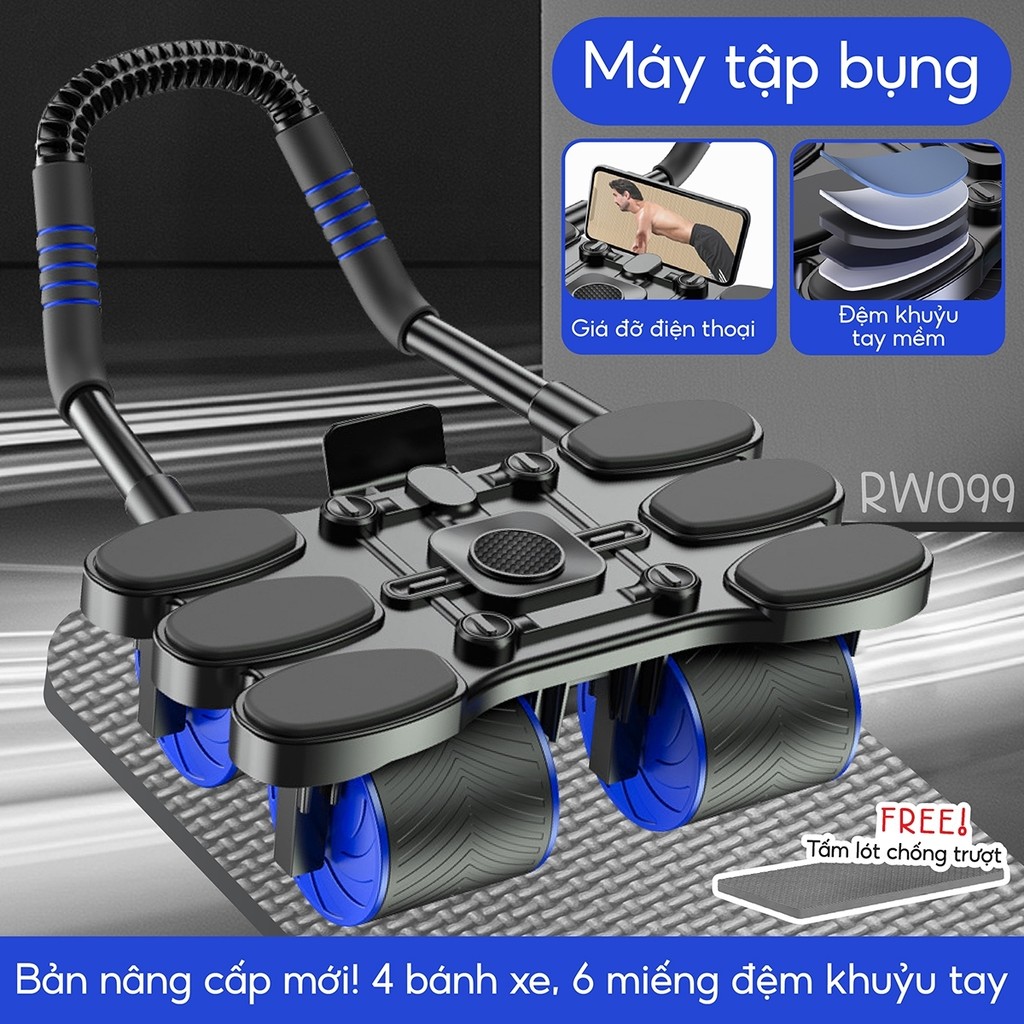 (ALL MODEL) BG Con lăn trợ lực, tại nhà thế hệ mới 2 bánh thiết kế mới có chỗ để tay tiện dụng