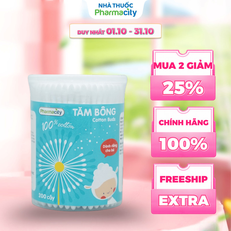 Tăm bông trẻ em Pharmacity