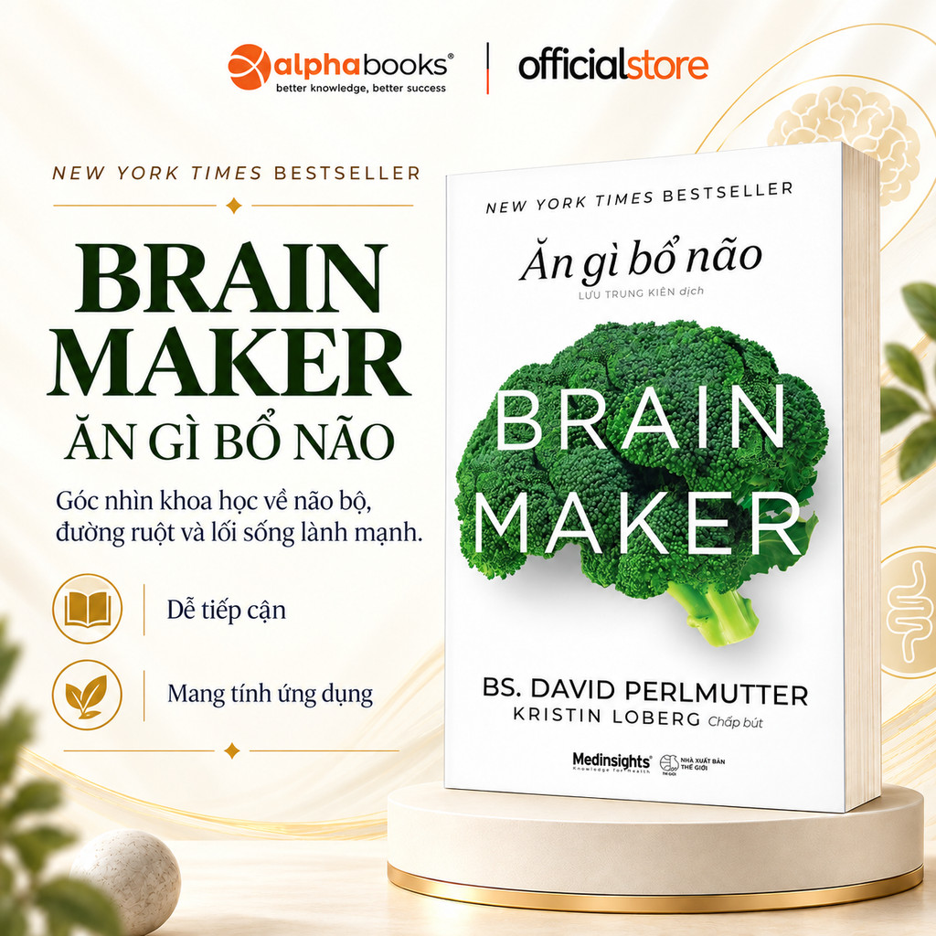 Sách - BRAIN MAKER - Ăn Gì Bổ Não (Medinsights)