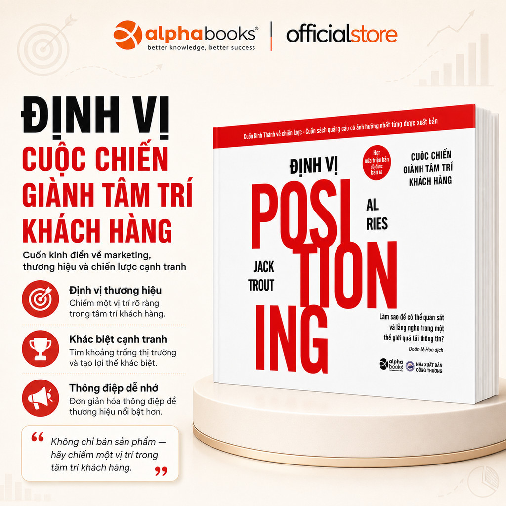 Sách - Định Vị Positioning (Tái Bản Mới Nhất) (Alpha Books)