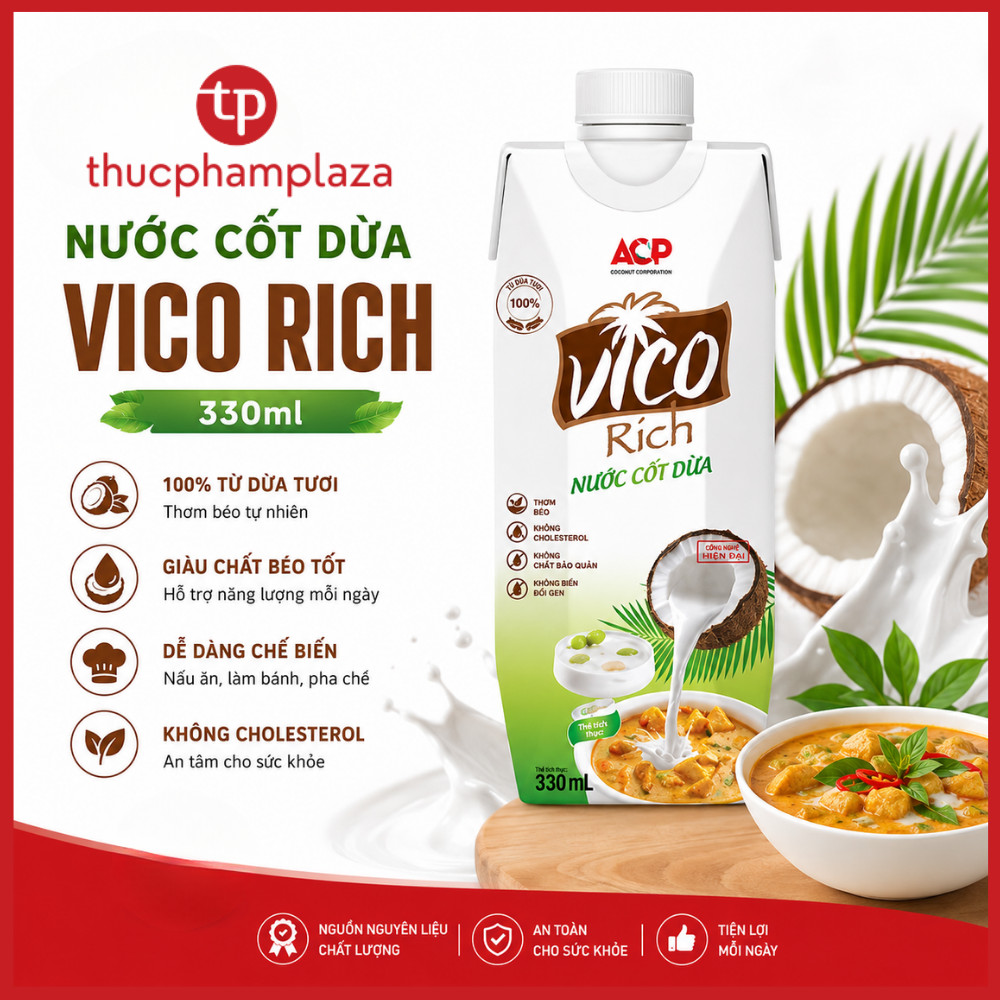 Nước cốt dừa VICO Rich 330ml