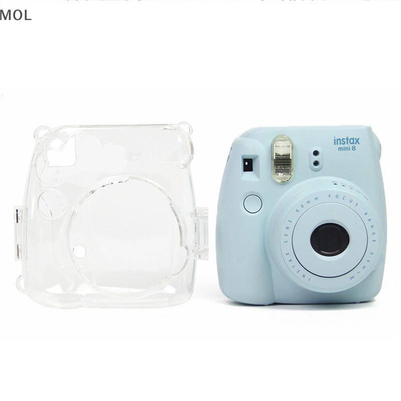[MOL] Fujifilm Instax Mini 8 /8 + 9 phim ngay lập tức máy ảnh rõ ràng trường hợp khó khăn túi Bìa vỏ đẹp