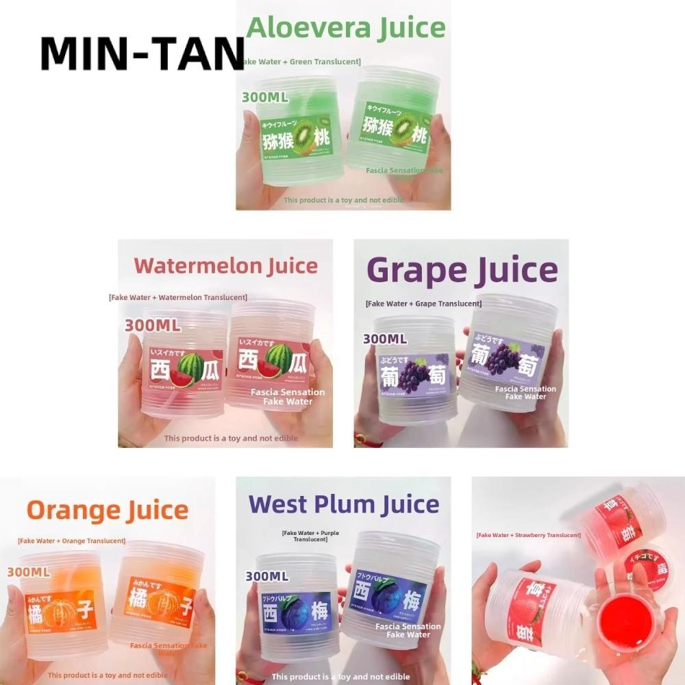 MIN-TAN 300ML Mô Phỏng Nước ép Gel Bong Bóng, Đồ Chơi Giảm Căng Thẳng Nước Giả Trong Suốt Không Độc Hại, An Toàn Giá Trị Thẩm Mỹ Cao Đồ Chơi Slime Chống Dính Tuổi Đa Năng