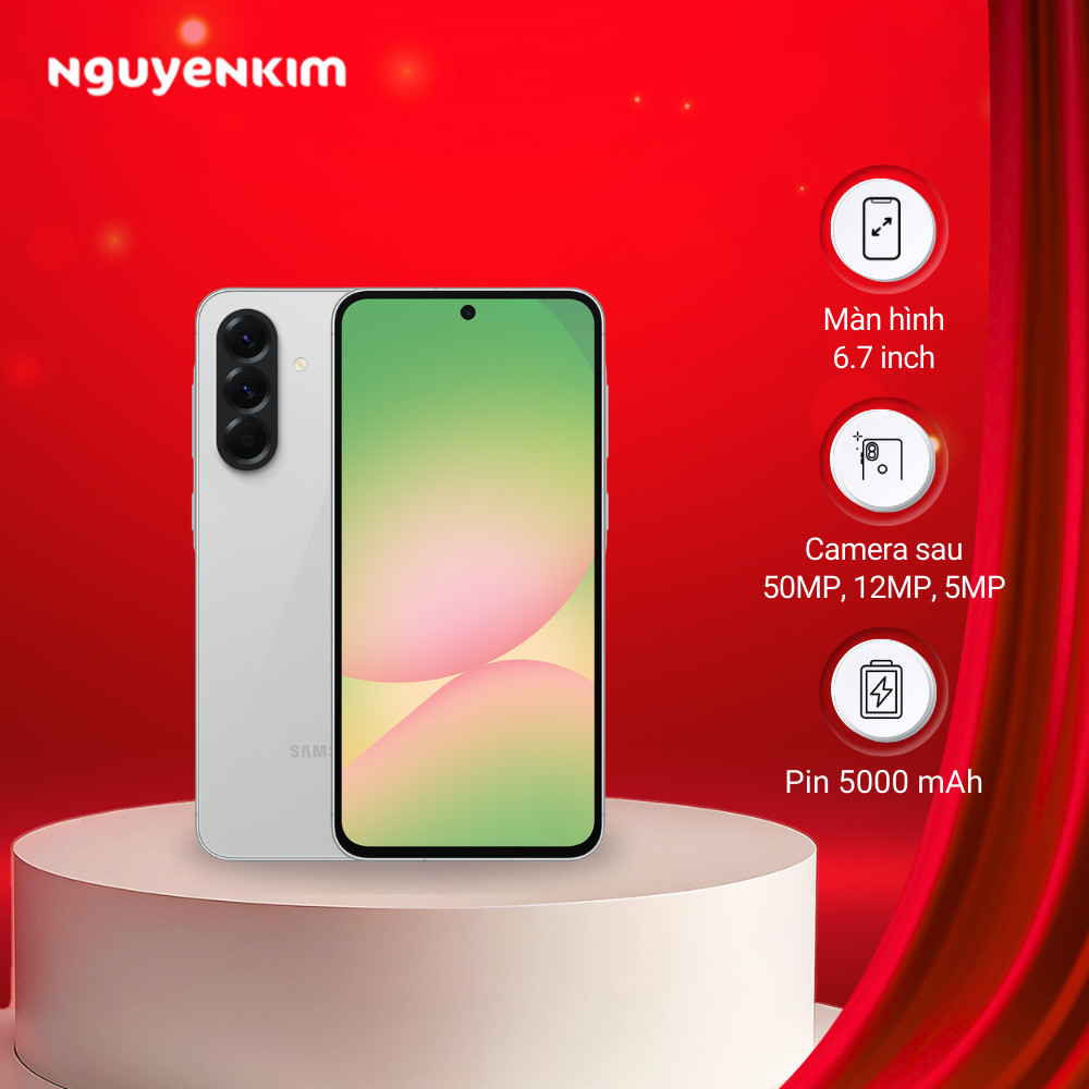 Điện thoại Samsung Galaxy A56 5G 8GB/128GB Xám (SM-A566B/DS)