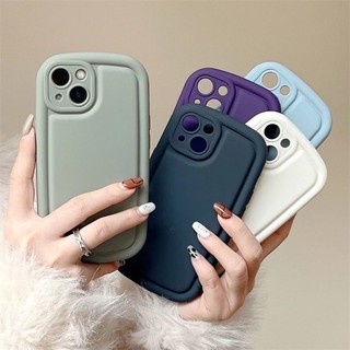 Ốp Điện Thoại Viền Màu Trơn Cho IPhone 12 13 14 11 Pro Max Qpkl