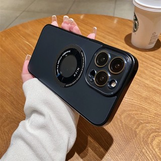 Ốp Điện Thoại Cứng Mạ Điện Màu Đen Nhám Bảo Vệ camera Cho iPhone 14 13 12 Pro Max 14 Plus 14pro 13pro