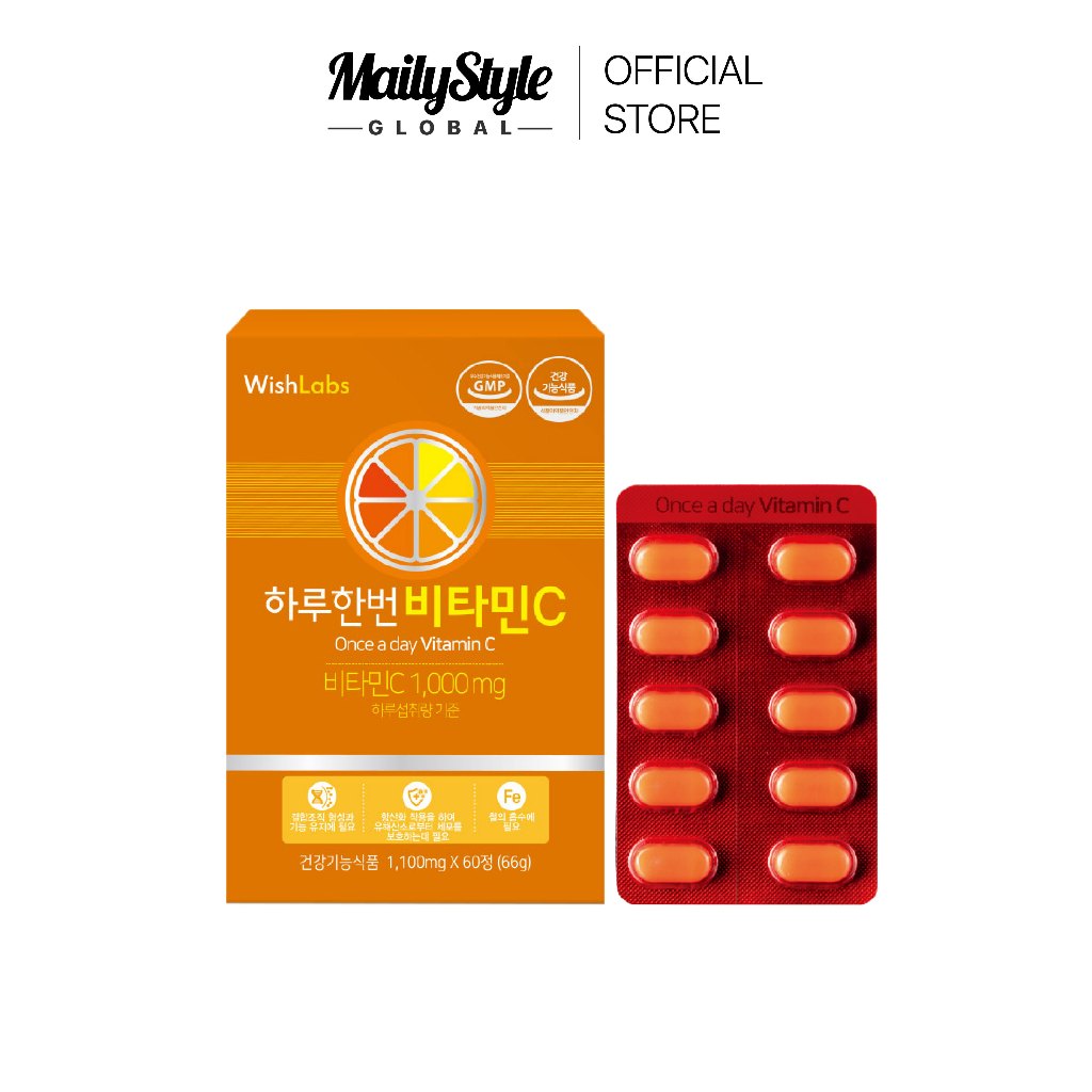 Wishlabs Once a day Vitamin C (60 tablets)