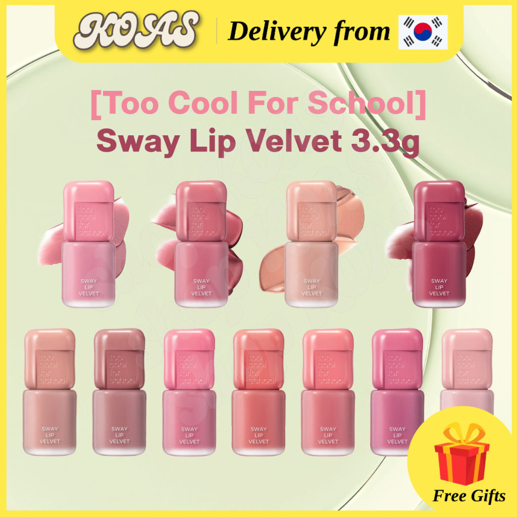 [Too Cool For School] Sway Lip Velvet 3.3g, K-Beauty