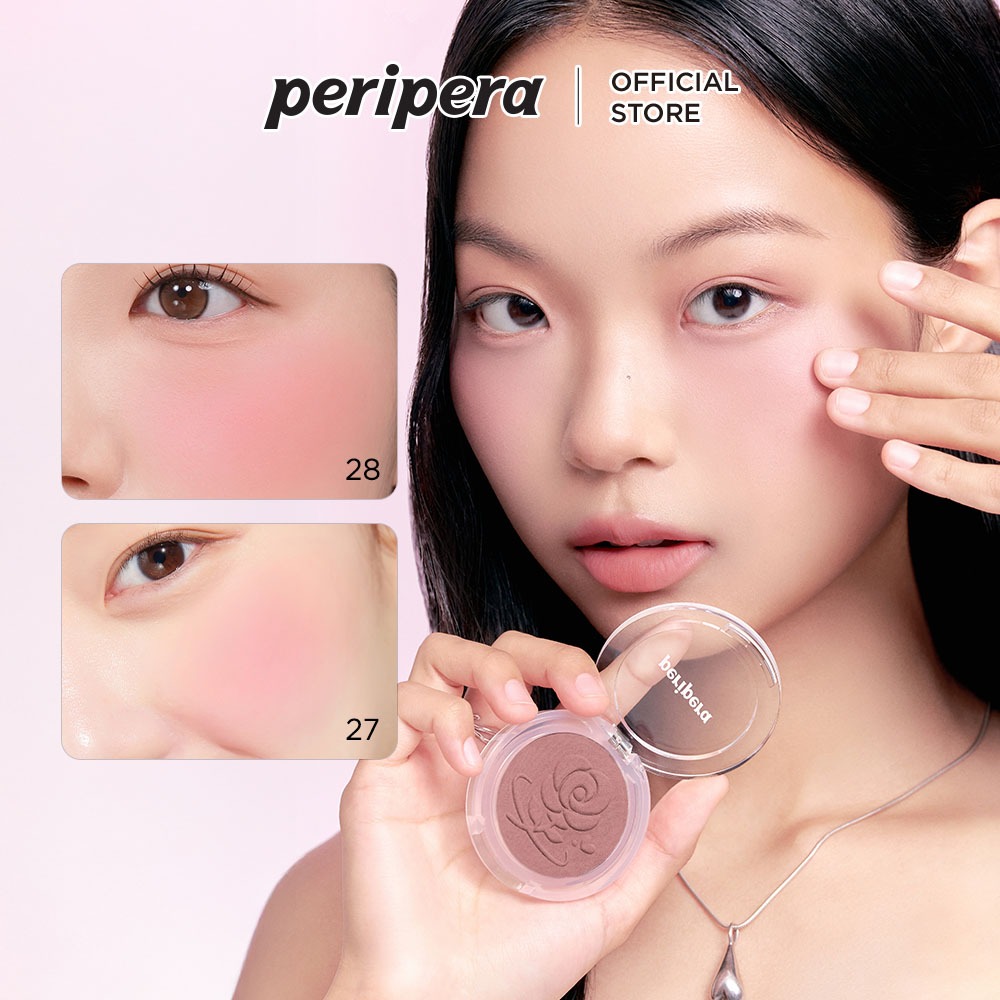 [PERIPERA - MÀU MỚI] CHEEK DƯỠNG NHIÊN LIỆU - 4.1g | Cheek má hồng, bột Sebum, biểu cảm mềm mại