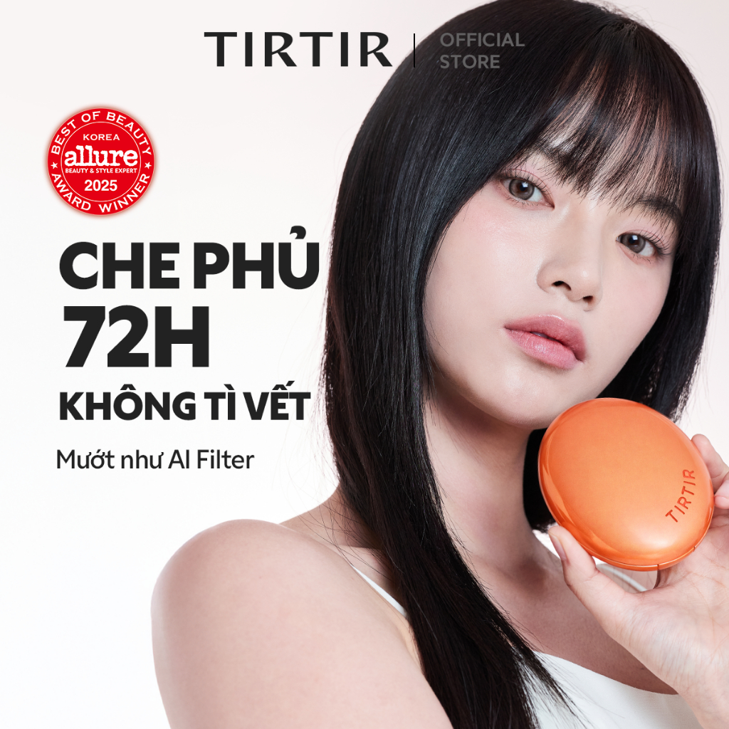 [TIRTIR] Phấn nước chuẩn Filter AI Hoàn Hảo, Kiềm Dầu & Láng mịn MASK FIT AI Filter Cushion 18g (11 MÀU CƠ BẢN)