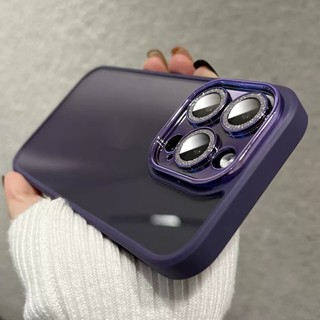 Ốp Điện Thoại iPhone 14 pro max Màu tím ốp lưng iphone 14 13 12 11 promax Thấu kính bảo vệ case iphone 14 plus pro Phòng bảo vệ bóng loáng cao cấp