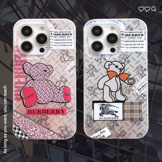 Ốp Điện Thoại In Hình Gấu Sang Trọng Cho iphone 14 Pro Max i14 13 Pro Max i13 13pro i11 12Pro 12 Pro Max