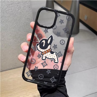 Ốp Điện Thoại Nhựa Acrylic Cứng Trong Suốt In Hình Chó Đáng Yêu Cho iphone 14promax 11 13 12 7Plus 8 X XS Max Ốp Lưng Điện Thoại Kiểu Dáng Thời Trang Dành Cho Iphone