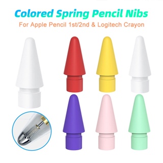 Đầu Thay Thế Nhiều Màu Sắc Cho Bút Cảm Ứng Apple Pencil 1st / 2nd Generation &amp; Logitech Crayon iPad Stylus