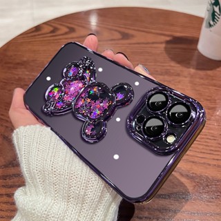 Ốp Điện Thoại Mềm Trong Suốt Phối Kim Tuyến Nước Cho iPhone 14 13 12 11 Pro Max 141 12 13 14 Pro Max 14 plus