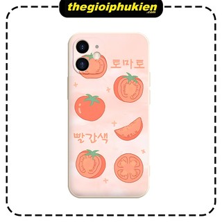 Ốp điện thoại hình cà chua cho Iphone 13 promax 13 13pro 7 plus 8 plus 11 promax 11 X XS Max 12 pro Max - e6077
