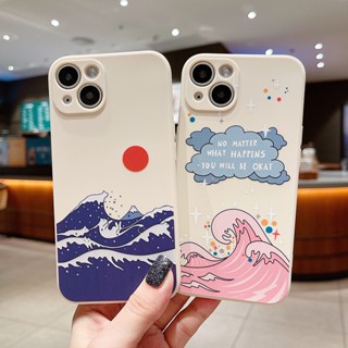 Ốp silicon iphone sóng biển chill ip 7plus 8plus x xsmax 11 12 13 14 pro max promax 11promax 12promax 13promax  e4069