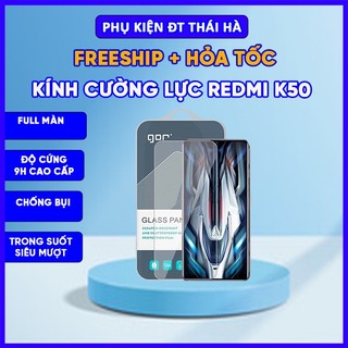 Kính cường lực Xiaomi Redmi K50, K50 Pro, K50 Gaming (Trong suốt, Full màn đen, GOR) - Phụ Kiện Điện Thoại Thái Hà