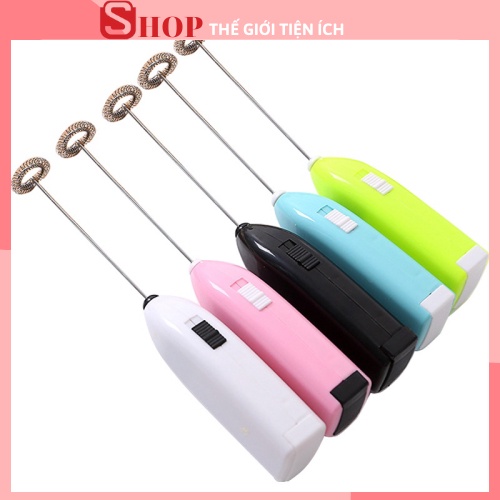 Máy Đánh Trứng Mini Cầm Tay, Khuấy Pha Cafe, Tạo Bọt Mới Nhất Sử Dụng Pin Tiện Lợi Du Lịch Dã Ngoại 88065 THẾ GIỚI 88