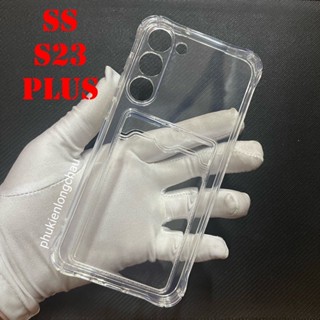 Ốp Lưng Samsung S23 Plus Trong Chống Sốc Gù Bảo Vệ Camera Kèm Ngăn Đựng Thẻ Card, Hình Ảnh