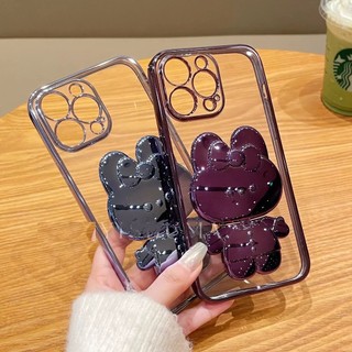 Ốp Điện Thoại Kèm Gương Hình Thỏ Dễ Thương Cho iPhone 14promax 12 11 ins 11 PRO 11 PRO MAX 12 bow 12 PR 12 PRO MAX